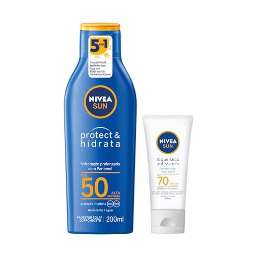 NIVEA SUN PROTETOR SOLAR PROTECT & HIDRATA FPS50 200ML + PROT SOL FACIAL T.SECO FPS70 40ML
