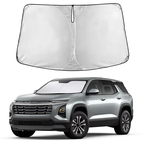 Image of Autovir Windshield Sun Shade Fit for 2025 2026 Chevrolet Equinox Sunshade, Front Car Window Shades Sun Visor, Blocks UV Rays & Heat, Car Accessories