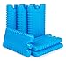 Lot de 6 Pains de Glace Blocs Réfrigérants de 16 x 9 x 2 cm/210 ML, Blocs Réfrigérants pour Glacières, Réutilisable Conception Mince et Légère pour la Maison et Les Loisirs- Sans BPA - Bleu