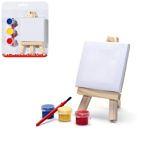 Preisvergleich Produktbild Mini Leinwand mit Staffelei