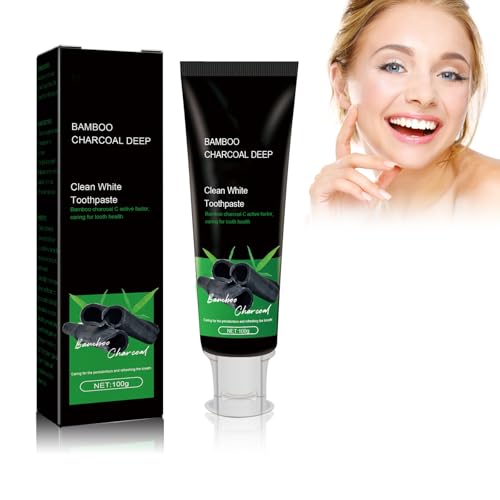 Dentífrico de Carbón Activado para Blanquear los Dientes, Dentífrico Profundo de Carbón de Bambú, Dentífrico de Limpieza Profunda, Limpia Manchas y Olor, Blanquea los Dientes 100g Yagao-18
