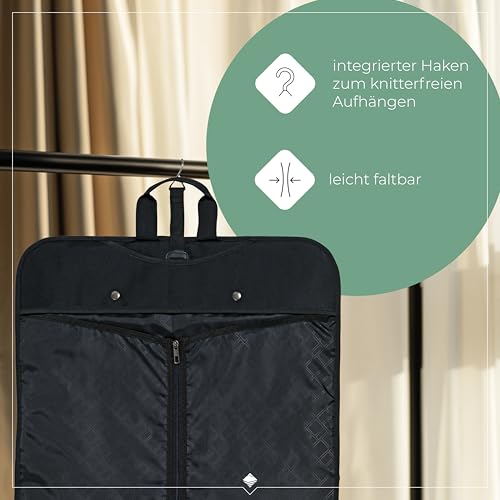travelite Kleidertasche für Anzüge und Hemden, Gepäck Serie Mobile: Knitterfrei Reisen mit der Kleidersack Anzugtasche, 107 cm, 15 Liter