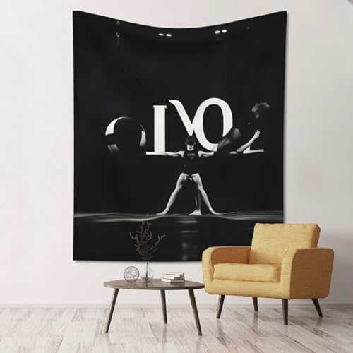 Tapisserie murale gymnastique d'amour 152x130 cm PULaif en tissu grand drapé pour salon