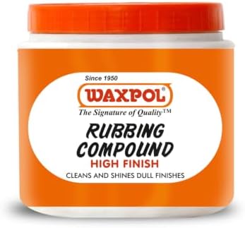 Waxpol Rubbing Compound High Finish 500 g For Removes Deep Scratches, Sandpaper Marks, Swirls & Hologram, Enhances Paint Finish, Silicone-Free