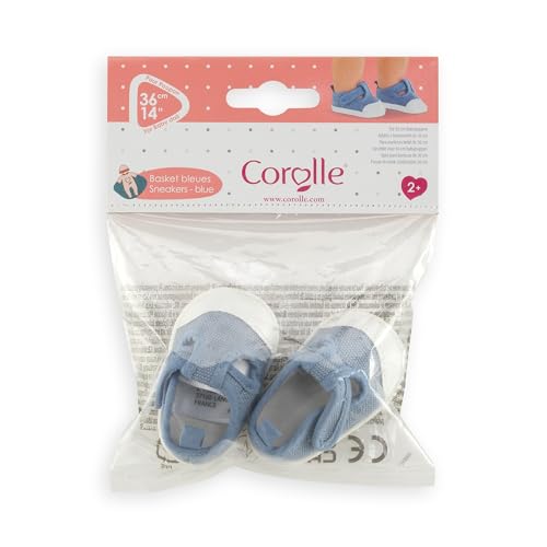 Chaussures pour grand poupon Corolle 36 cm : Baskets Bleues Corolle - vue 4