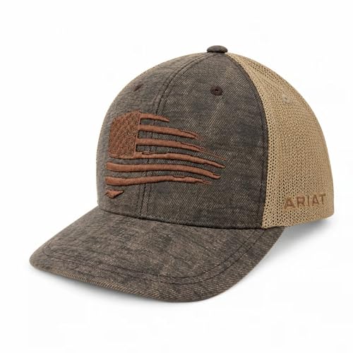 Image of ARIAT Men's Snapback Flex Fit Small Shield Logo Cap
