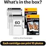 Kodak 4PASS Film Cartridge 5.4 x 8.6 cm (60 Sheets) for Kodak Mini 2 Retro and Mini Shot 2 Retro