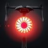 Fietsachterlicht, WASAGA slimme rem Fiets achterlicht USB oplaadbaar, 5 lichtstanden Rood hoge intensiteit Fiets…