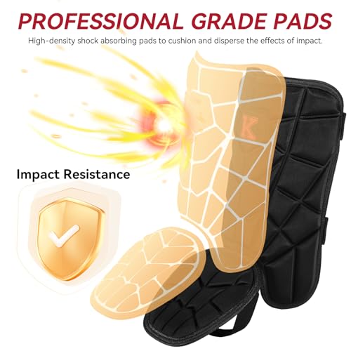 KRUI Baseball Leg Guard, Batter\'s Leg Guard Softball and Baseball Shin and Foot Guard with Adjustable Straps for Youth and Adult