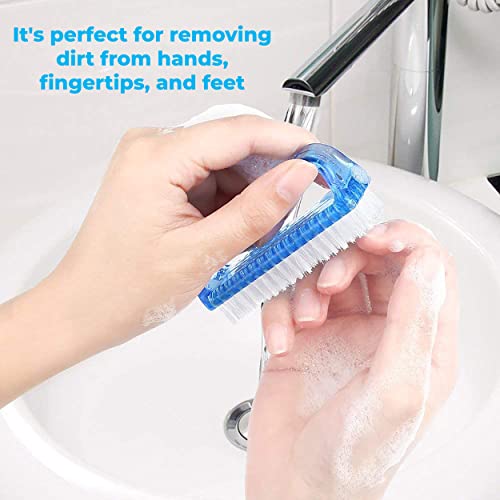 MAPPERZ Handle Grip Nail Brush Hand Finger Toe Nail Scrub Cleaning Brush Manicure Pedicure Scrubbing Cleaner Brush for Men and Women (Multicolor)(Pack of 1) - Image 5