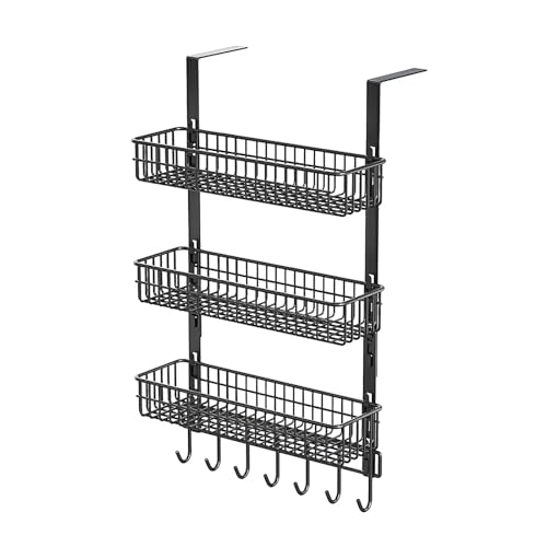 Trekiz �L�b�`�����[���b�N �T�C�h�n���K�[ �������� �������s�v �ȒP�ݒu�i���݌v �����I�ȋ敪�� ���@�\ ���� ���� �Q���ߗ� ���ϕi (�O�w,30*44cm,�u���b�N)