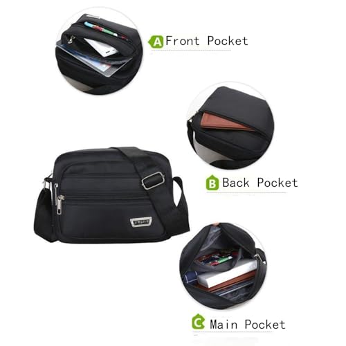 JENAGREEN Sling Backpack Crossbody Sling Bag Shoulder Bag for Women Men, Travel Hiking Adjustable Chest Bag Casual Daypack3