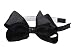 Anna Belen "Chloe" Grosgrain Bow on a Glitter Headband O/S Black