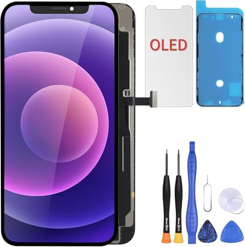Réparation écran iPhone 12 Pro Max cassé avec vitre OLED et outils