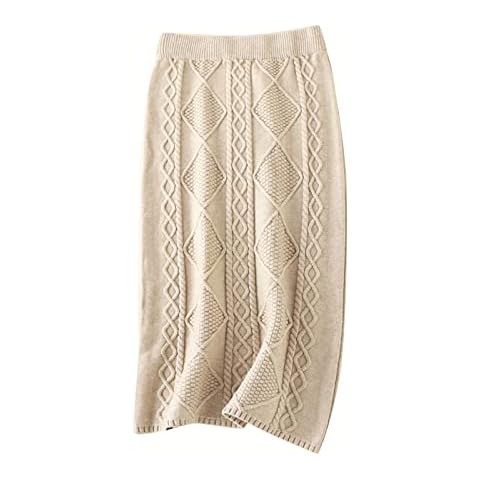 Jupe longue en tricot kaki - Generic Cover