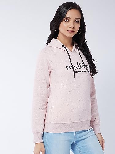 Image of Modeve Women Printed Hooded Sweatshirt for Winter