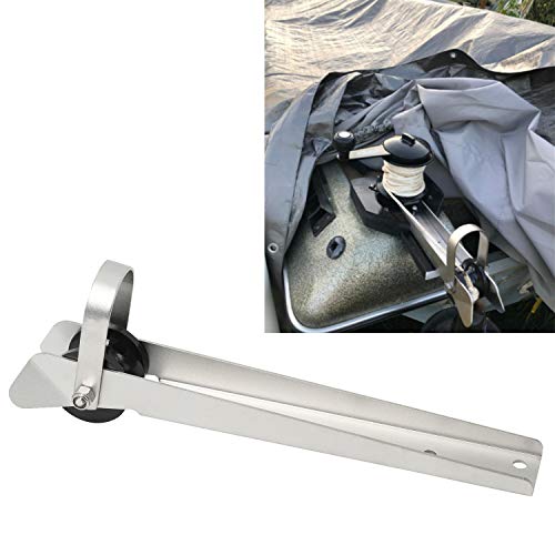 Dasmarine 14.56 Inch Stainless Steel Boat Anchor Roller, Marine Bow Roller Stainless Steel Anchor Roller For Fluke Style Anchors #TOP2