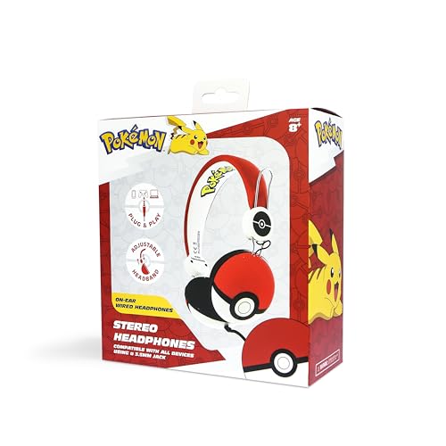 Image of OTL Pokemon Pokeball Headphone For Ages 8 Upwards