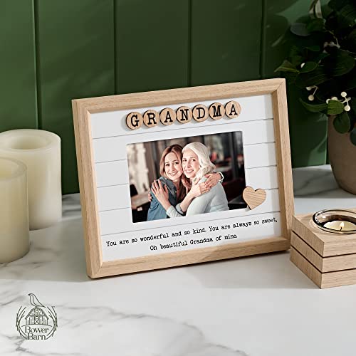 Bower Barn Best Grandma Gifts For Mother's Day- Grandma Picture Frame - Birthday Gifts For Grandma From Granddaughter Or Grandson - Gift Idea For Grandmother - 6X4 Picture Frame, Keychain And Card #TOP4