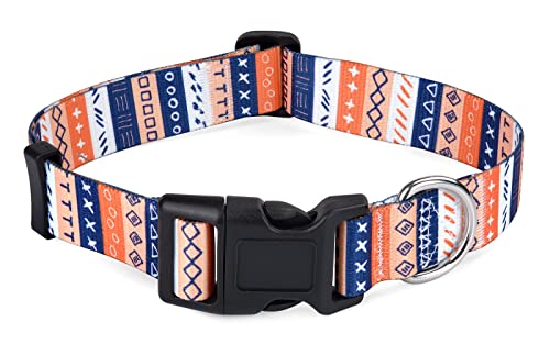 Mihqy Dog Collar with Bohemia Floral Tribal Geometric Patterns - Image 2