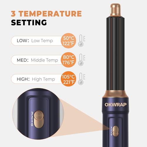 Image of 6 in ONE Blow Dryer Brush,Air Curling Iron Round Brush Blow Dryer 800W,Ionic Hair Dryer Brush for Women, Hot Air Brush Hair Styling Tools 100-120V