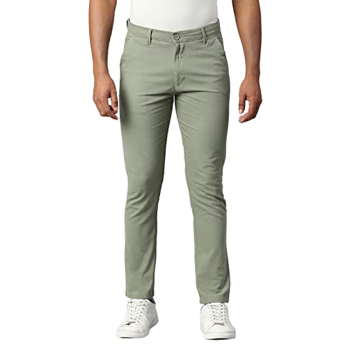 Aachall Men's Regular Casual Pants - Sage(30)