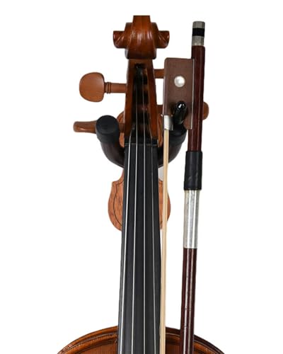 Image of Violin Stand, Mahogany Wood Violin Hook with Hard Case, Adjustable Height for Musicians, Portable Foldable Design for Outdoor Use, Violin Accessories, Violin Musical Instrument Stander