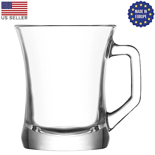 Hakan Lav Glass Coffee Mugs Set Of 6, Turkish Tea And Coffee Cups thumb #3