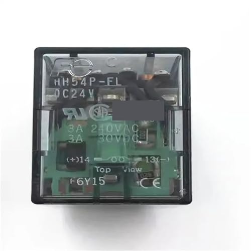 Relais HH54PFL 24V DC à 4 contacts inverseurs pour montage sur broches