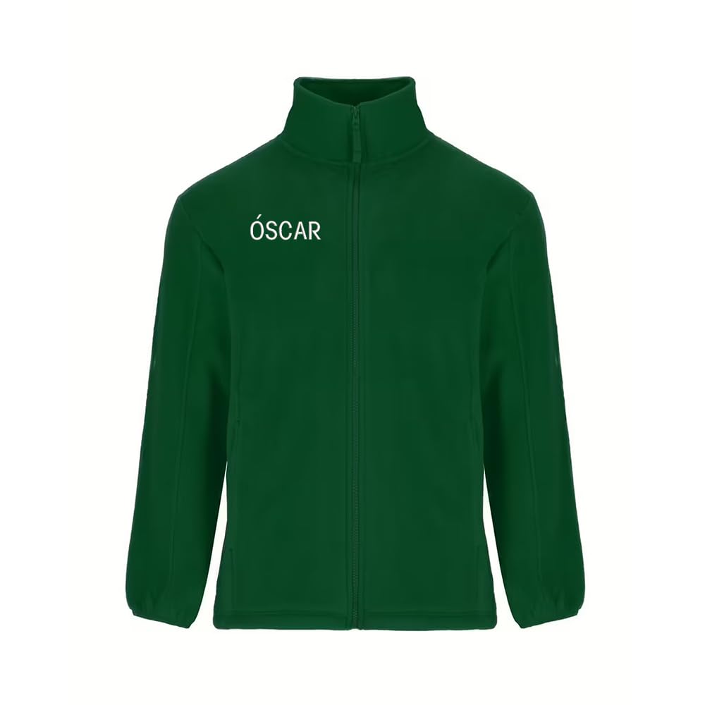 Forro Polar Bordado Hombre Personalizado. Modelo LÍNEA DE Vida-CORAZÓN. Ideal para Sanitarios. Regalos Personalizados. con Cremallera y Bolsillos. Regalos TPMAS