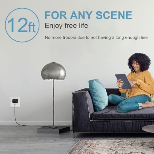 Image of iPhone 17 16 15 Charger Fast Charging Type C Chargers USB C Charger Block iPhone 17 16 15 Air Pro Max Chargers with 12FT Cable for iPhone 17 /17 Plus /17 Pro Max /16 /16 Plus /16 Pro Max /15 Pro Max(Black)