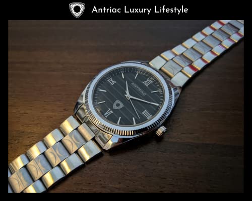 Image of Luxury Emperor Black Badge Roman - Black Watch - Made in India Luxury Watch