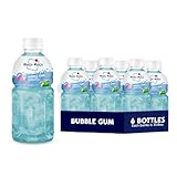 Mogu Mogu Drink Bubble Gum (6 Bottles) Delicious drinks made with nata de coco (coconut jelly). Fun chewable juice boxes for kids. Juice bottles made for adults and kids. Famous Asian drinks