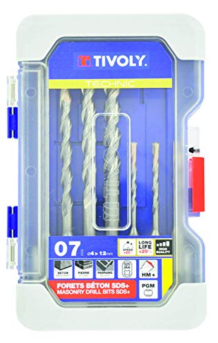 Tivoly 10901070005 7 T7 Drill Bit Set Concrete SDS+ Technic