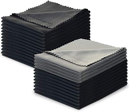 Pack of 24 Microfiber Cleaning Cloth Lint Free Microfiber Glasses Cloths Charm & Magic for Screens, Lenses, Eyeglasses, Phones, and All Delicate Surface - 6