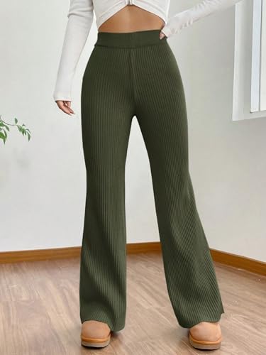 Image of Tee Projekt Formal Casual Solid Trousers for Women || Pull On Trousers for Women || High Waist PlainTrousers for Summer