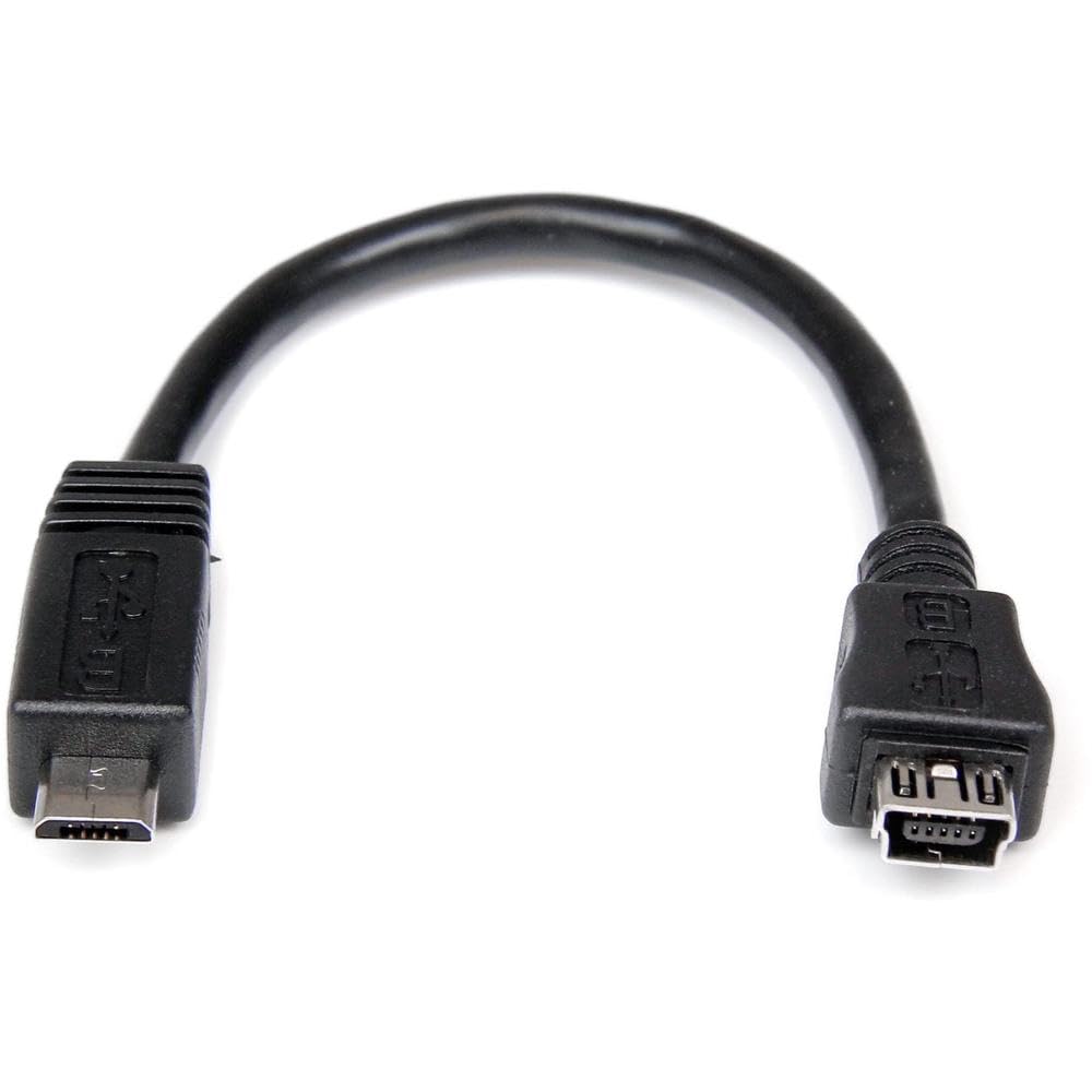 Startech.com Men's 6In Micro Usb To Mini Usb Adapter Cable M/F