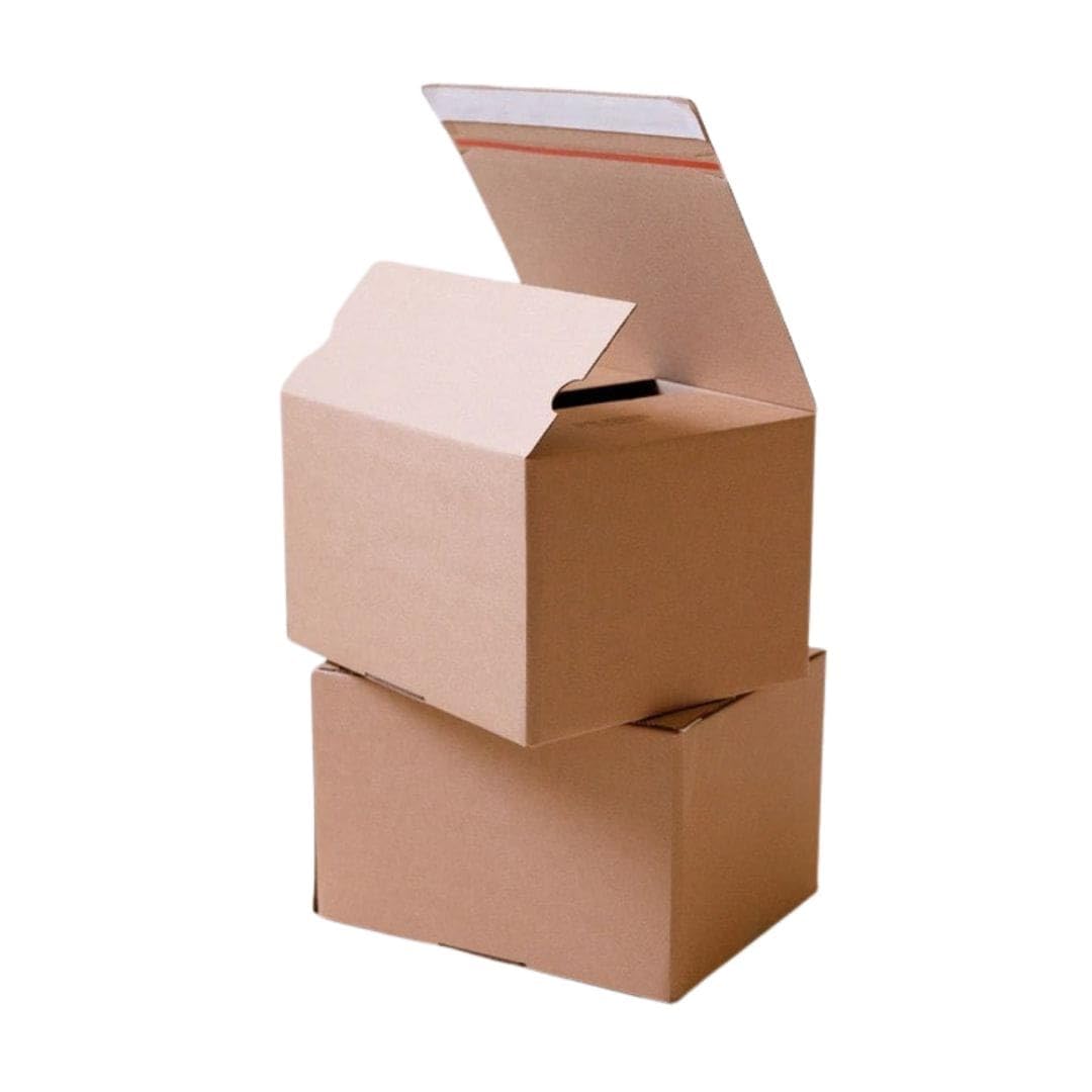 120 Versandkartons 160x130x70 mm mit Automatikboden, Selbstklebestreifen & Aufreißfaden von MA-Verpackungen