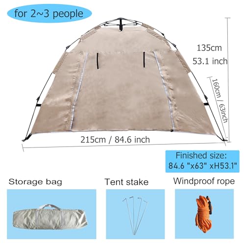 Carpa portátil para camping 2-3 personas miniatura 2