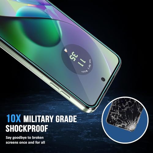 Image of DD SON Tempered Glass Screen Protector Compatible For Motorola Moto G64 5G(11D) Smartphone With Edge To Edge Coverage And Easy Installation Kit,Black