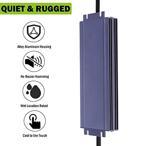 Image of 12V 100W LED Driver Waterproof IP67 Ultra Thin Power Adapter -UL Listed | AC 100-264V to DC 12V 8.3A Low Voltage Transformers with 3-Prong Plug for Outdoor LED Light,Computer Project,3D Printer