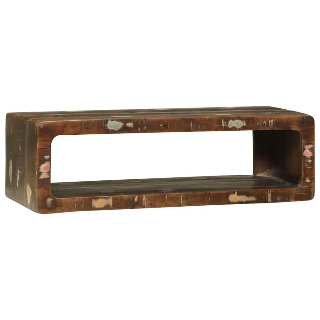 Mueble TV multicolor 80 x 30 x 25 cm con estantes y cajones