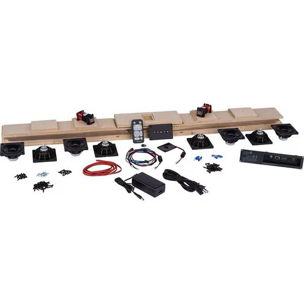 Parts Express AudioBar Powered 1.5-Way 2 Channel Sound Bar Speaker Kit