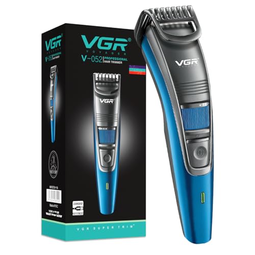 Image of VGR V-052 Beard Trimmer for Men| 12 Weeks of Trimming, 120 Min Runtime| USB Charging, Cordless Use| 20 Length Settings| Self Sharpening Stainless Steel Blades| Full Body Trimmer| 2-Year Warranty