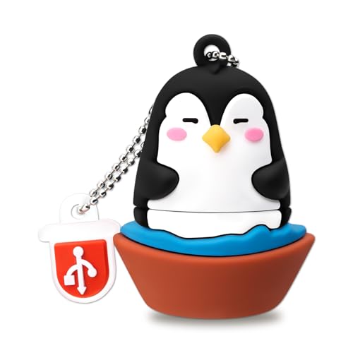 BORLTER CLAMP 16GB Memorias USB Lindo Pingüino en Forma de Unidad de Memory Stick Pendrive Novedad Regalo USB para Almacenamiento Externo de Datos