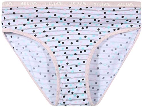 dELiAs Girls Cotton Bikini Underwear Multipack - 20 Pack, Assortment 5, Size 10/12'