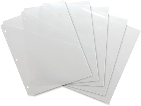 Business Source Binder Pockets - Pack of 5, Clear 32375