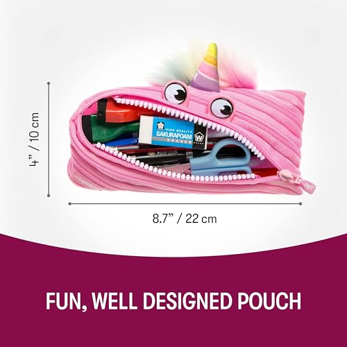 Image of ZIPIT Unicorn Pouch, Light Pink