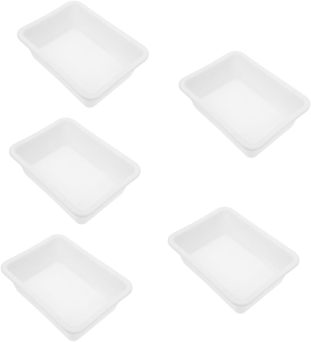 5pcs Tough Lab Tray 7cm Plate Chemical Storage Portable Space-Saving Design