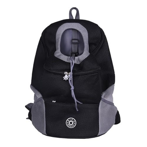 Pet Carrier Backpack, Front Cat&Dog Backpack Carrier Travel Bag, Comfortable and Breathable Backpack with a Breathable Head Design, Easy-Fit for Traveling Hiking Camping (Black, Small) - Image 6